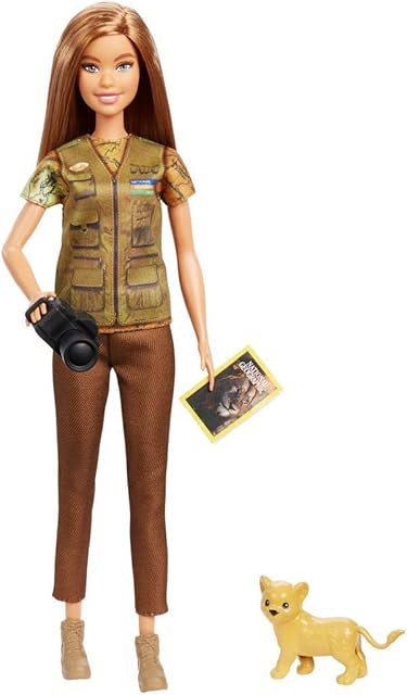 The Barbie Photojournalist Doll, Brunette, Inspired by National Geographic for Kids 3 Years to 7 Years Old