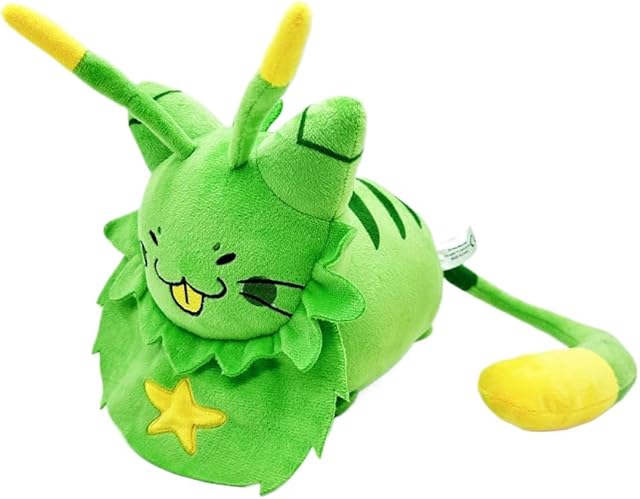 The Regretavator Plushie Green Alien Cat Plush Toy Furry Stuffed Plushies Doll Figure Game Cosplay Cute Kids Fans Gift 9.1"