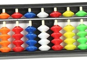 The Plastic Abacus Maths Learning Abacus Chinese Calculator Counting Tool Educational Tool for Kids Abacus for Kids