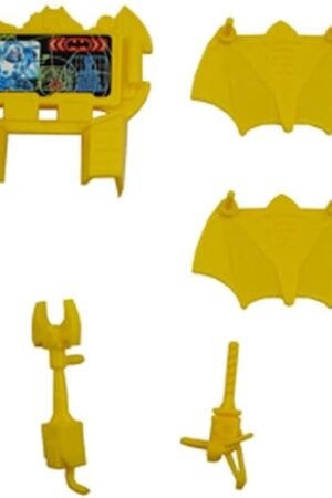 The Replacement Console, Yellow Accessory Tool A, Yellow Accessory Tool B, and 2 Batwings for Fisher-Price Imaginext DC Super Friends Batcave Playset - V8945