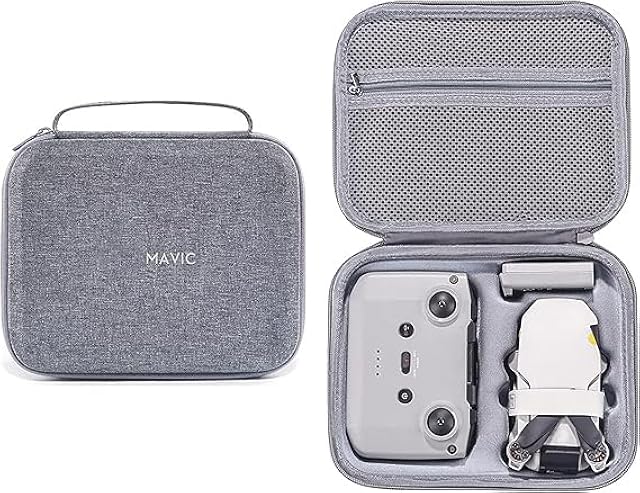 The Original Mini 2/4k Carrying Case Storage Bag Hard Shell Box Compatible with DJI Mini 2 SE Drone Accessories (Grey)