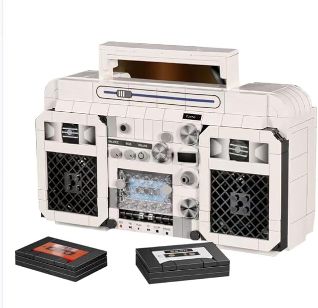 The Retro Mini Radio Building Blocks Set Gifts for Christmas, Birthday, Valentine's Day, Thanksgiving, 645pcs Vintage Radio Toys Model for Adults Girls Boys Kid Toys