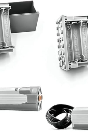 The Power Functions M-Motor 8883 (2 PCS) Battery-Box-88000 (2 PCS) Compatible with Major Brand Motor MOC Technic Parts