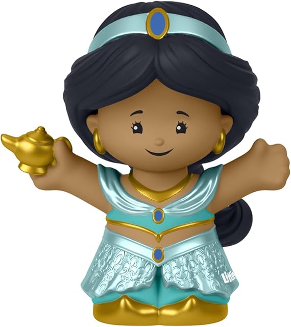 The Replacement Part for Fisher-Price Little People Playset - HJW75 ~ Replacement Princess Jasmine Figure ~ She's Holding a Genie Lamp ~ Inspired by Disney Movie Aladdin