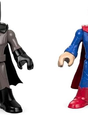 The Replacement Parts for Imaginext DC Super Friends Super Hero Flight City - DHT62 ~ Replacement Batman and Superman Figures