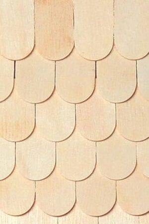 The Perfect Stix Dollhouse mini Fish Scale Wooden Shingles. Pack of 100 Count