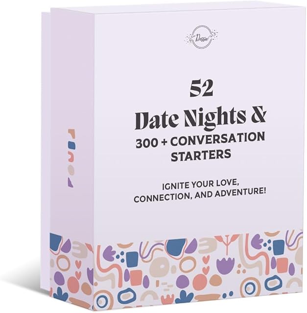 The Dessie Couples Gift Ideas - 52 Pop-Open Date Night Ideas and 300+ Conversation Starters. Great Card Games for Couples, Men, Women. Boyfriend Gifts, Bride Gifts