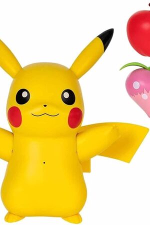 The Pokémon Train and Play Deluxe Pikachu - 4.5-Inch Pikachu Figure with Lights, Sounds, and Moving Limbs Plus Interactive Accessories