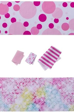 The Replacement Part for Barbie Doll Dreamhouse Doll House Playset HMX10 - Replacement Soft Goods - 2 Blankets, Pool Towel and 2 Hand Towels