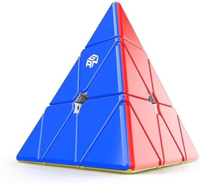 The GAN Pyraminx 36 Magnets, Speed Magnetic Pyramid Puzzle Stickerless Triangle Cube (Standard)