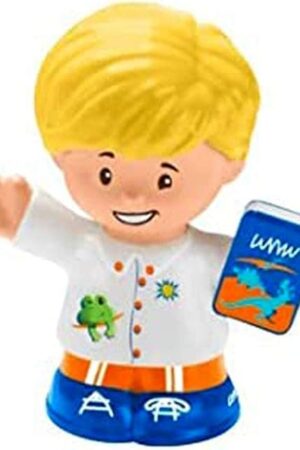 The Replacement Part for Fisher-Price Little People Friendly School Playset - GCK46 ~ Blonde Boy Eddie Carrying School Book