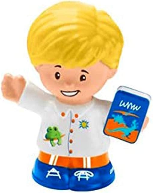 The Replacement Part for Fisher-Price Little People Friendly School Playset - GCK46 ~ Blonde Boy Eddie Carrying School Book