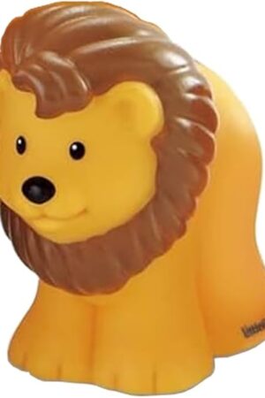 The Replacement Part for Fisher-Price Little-People Noah's Ark Playset BMM06 - DKV14 - Replacement Male Lion Figure - Works with Other Sets Too - Children's Bible Story, Zoo and Wildlife, Yellow, Brown