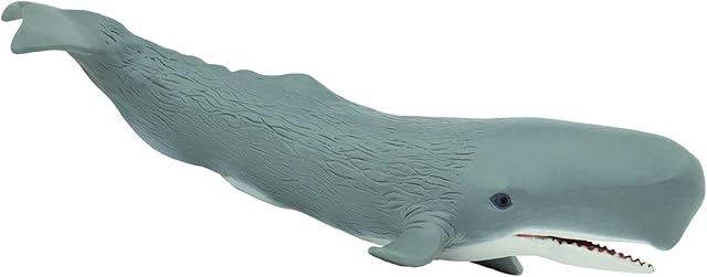 The Safari Ltd. Sperm Whale Figurine - Detailed 8.5" Plastic Model Figure - Fun Educational Play Toy for Boys, Girls & Kids Ages 3+