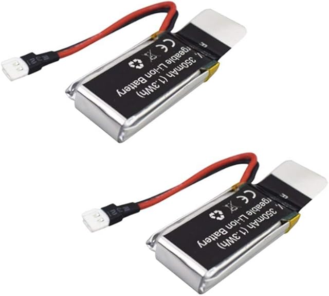 The sea jump Accessories 2PCS 3.7V 350mah Lithium Battery Remote Control Prober Accessories for UDIRC D33 U12S U12 Remote Control Helicopter Spare Parts