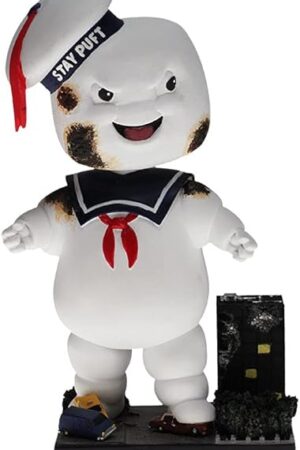 The Royal Bobbles Ghostbusters Classic Stay Puft Collectible Bobblehead Statue - Scorched Variant
