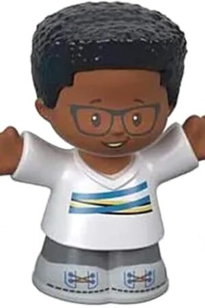 The Replacement Part for Fisher-Price Little People Big Helpers Family - FRM74 ~ Replacement African American Dad Figure ~ Black Hair