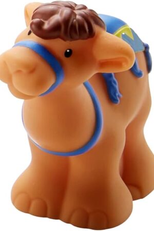 The Replacement Part for Fisher-Price Little People Nativity Set - DPX53 ~ Camel Figure with Blue and Yellow Blanket ~ Works with Many Sets