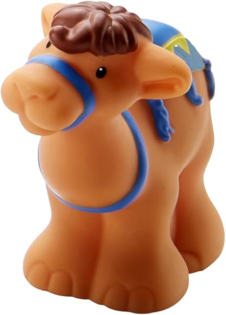 The Replacement Part for Fisher-Price Little People Nativity Set - DPX53 ~ Camel Figure with Blue and Yellow Blanket ~ Works with Many Sets