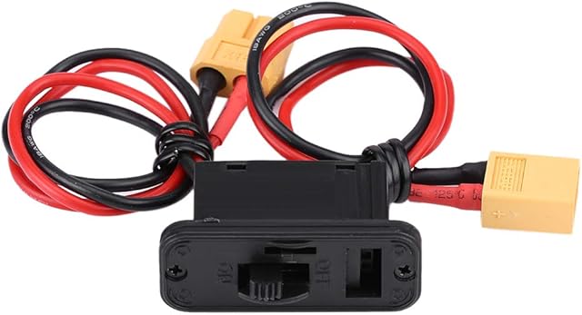 The Dilwe RC Airplane Switch, Heavy Duty Large Current RC Airplane Model Switch Battery On/Off Connector Deformation Model