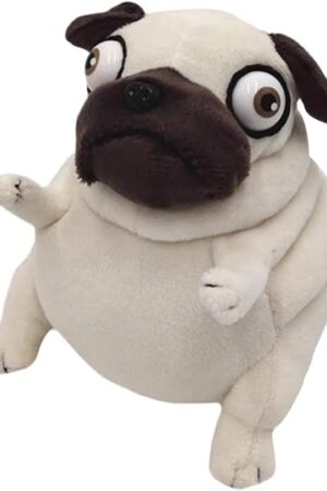 The Pug Dog Stuffed Animal,6 Inch Funny Ugly Cute Pug Dog Plush Toys,Pug Plushies Pillow Gifts for Kids Adults Birthday, Christmas, Easter, Home Decor