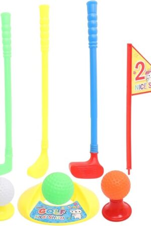 The Plastic Toy Golf Clibs Plastic Golf Balls for Kids Toddlers Indoor Outdoor Lawn Sports Toys