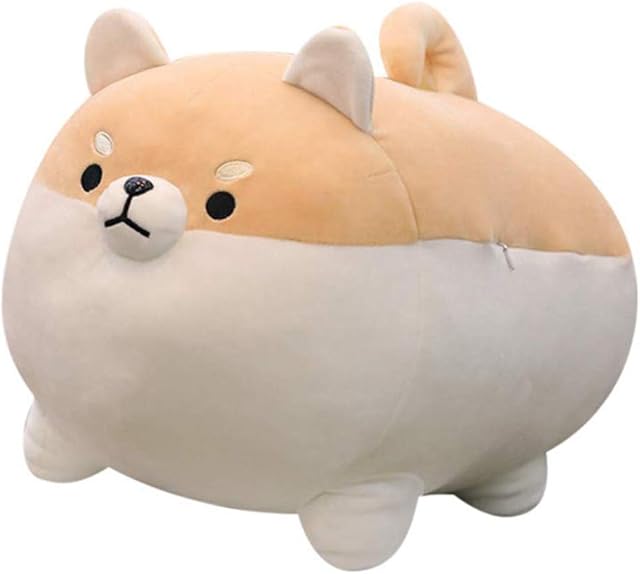 The Auspicious beginning Shiba Inu Stuffed Animal Plush - 15.8'' Cute Corgi Dog Pillow and Toy, Soft Anime Kawaii Christmas Birthday Gifts for Boys and Girls Stuffed Animals Kawaii Decor