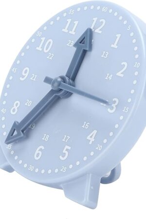 The Pilipane Blue Mathematics Teaching with 3 Clock Hands, Mprince Learning Clock Model, Teacher and Classroom Supplies Learning to Tell Time for Primary School Students