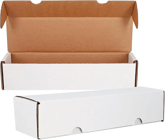 The BCW Single Row Gaming Card Storage Box - 2ct | 1000 Count Card Holder Box | Corrugated Paper Cardboard Holder | Card Storage Box For Bulk CCG Card Collection Organization