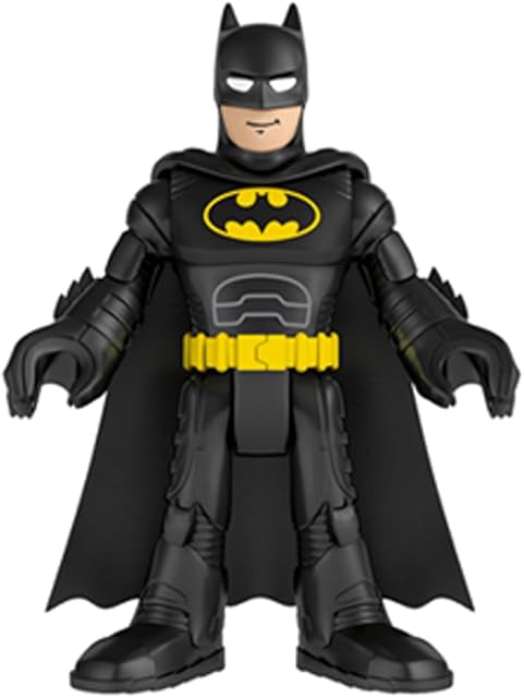 The Replacement Part for Imaginext Deluxe Figure Pack Playset - GWX46 ~ Replacement Poseable Batman Figure ~ Wearing Black Suit and Cape