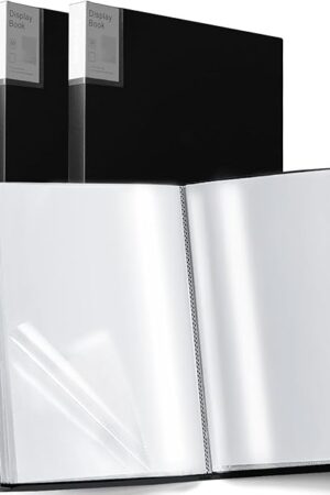 The Premium Art Portfolio 3 Packs 11"x17" Presentation Book - Black Folder with Plastic Sleeves for Artwork Professional Display Book for Artists and Creatives