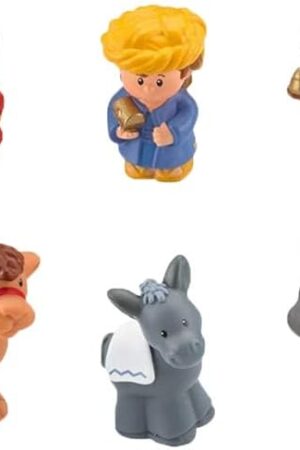 The Replacement Parts for Fisher-Price Little People Nativity Set - J2404 ~ Replacement Figures ~ 3 Wisemen, 1 Camel and 2 Donkeys