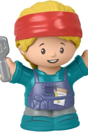 The Replacement Part for Fisher-Price Little People Serve It Up Food Truck Playset - GTT73 ~ Replacement Cook Figure ~ Blonde Hair ~ Holding Spatula