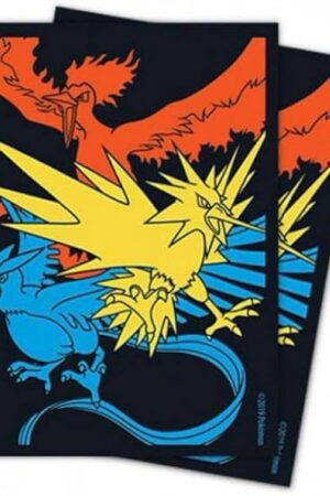 The Pokemon Card Sleeves - Articuno Zapdos Moltres - Hidden Fates Elite Trainer Box - 65 Count Pack