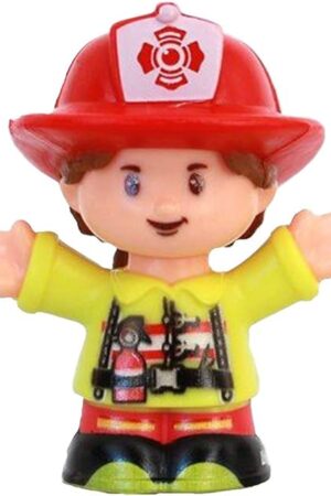 The Replacement Part for Little People Community Helpers Playset - GJP12 ~ Replacement Firefighter Figure ~ Erica ~ Brown Hair ~ Ponytail