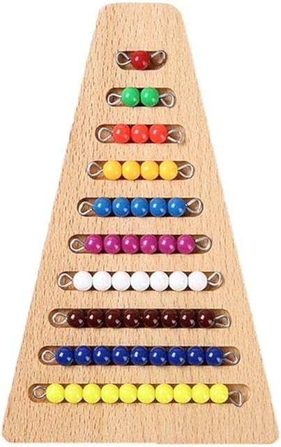 The Montessori Math Materials Colored Bead Stairs Early Preschool Learning