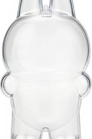 The Protective Case Compatible with LABUBU Doll 17CM,Dustproof & Portable Showcase for Collectibles Clear Protector Plastic PVC Storage Box (Doll Not Included)