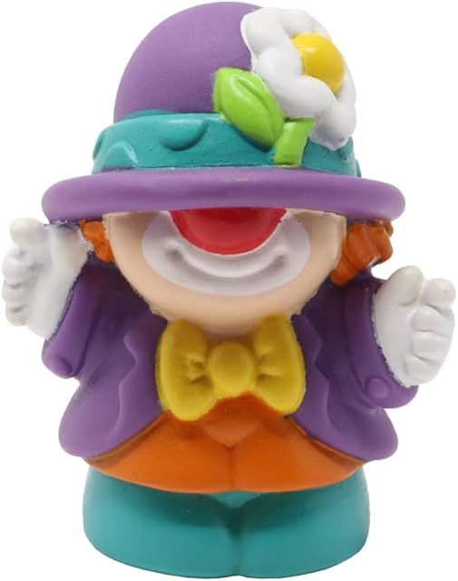 The Fisher-Price Replacement Part Little People Circus Train and Fun Park Carnival Playset 72373 - Smiley The Clown Figure
