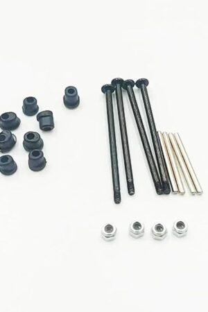 The RC Parts for Wltoys 144001 144002 124016 124017 124018 124019 Front and Rear Arm Fixed Screw Set Upgrades Parts Spare Accessories(Black)