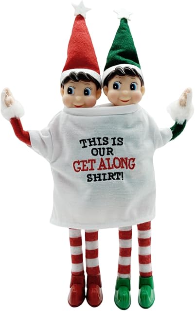 The Elf Doll Accessories Clothes, Get Along Shirt Couture Holiday for Boy or Girl Elf, Doll is not Included