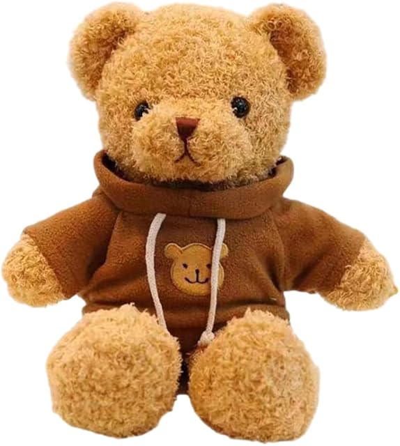 The Teddy Bear Stuffed Animal, Teddy Bear Plush Toy, Birthday for Kids Boys Girls Friends (Brown, 12inch)