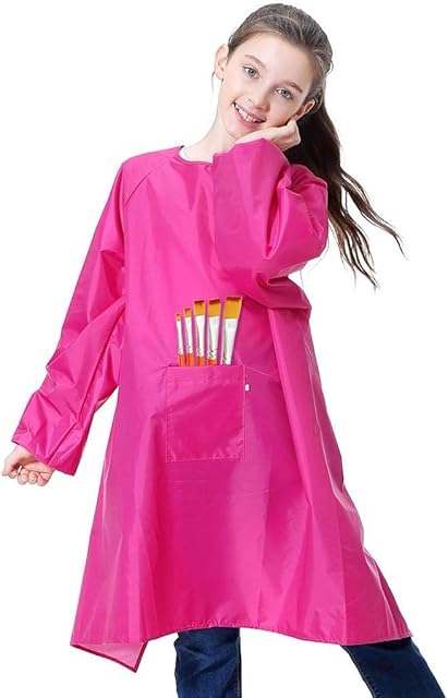 The Kids Art Smock, Waterproof Apron with Pocket for Children, Artist Painting Aprons Smocks with Long Sleeve