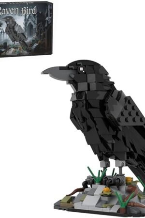The Raven Bird Mini Building Blocks and Construction Toy, Collectible Animal -Themed Model to Build and Display, Great Gifts Toys for Adults Age 15+ (357 PCS)
