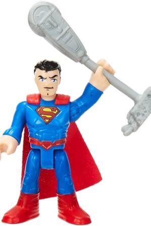 The Replacement Part for Imaginext DC Super-Friends Super-Hero vs. Super-Villan Battles Playset - Poseable Superman Figure ~ Includes Weapon ~ Works Great with Other playsets Too!