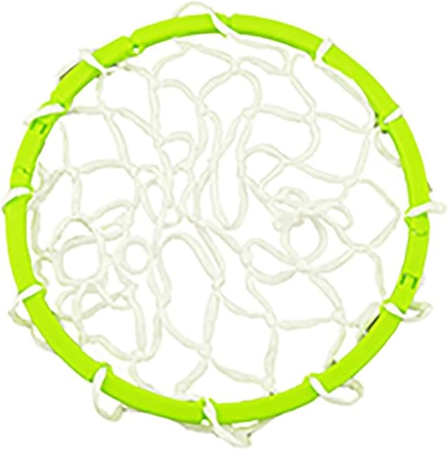 The Replacement Part for Fisher-Price Grow-to-Pro Basketball - L5807 ~ Replacement Hoop ~ Includes 1 Green Ring and 1 White Basketball Net