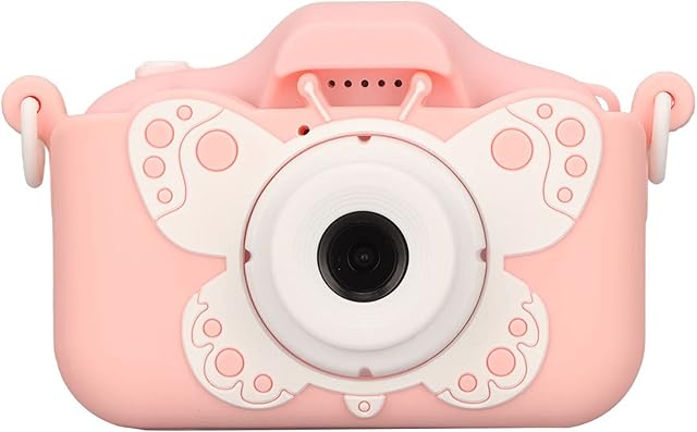 The X7 Butterfly Kids Camera with 2 Inch Screen, Dual Cameras, Support MP3 Video Recording Toddler, ABS and Silicone Material, for Kids Ages 3 to 10 Years Old, Birthday Gift()