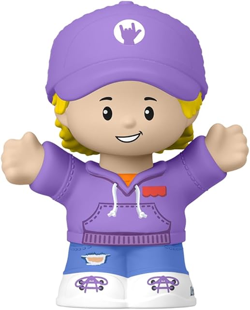 The Replacement Part for Collectible Fisher-Price Little People School Sports Playground Playset HXH06 – Replacement Blonde Eddie Boy Figure Wearing Baseball Cap and Sweatshirt