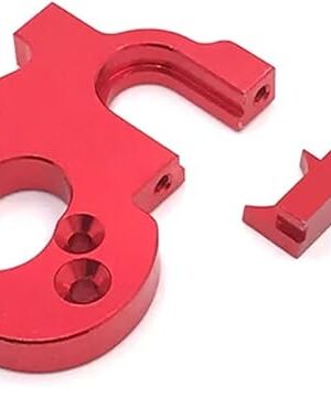 The RC Car Accessories for Wltoys for 144010 144001 144002 124016 124017 124018 124019 Metal Upgrade Retrofit Motor Mount RC Car Parts Accessories(Red)