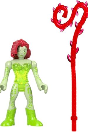 The Replacement Part for Imaginext Playset Inspired by DC Superfriends - HGX97 - Replacement Poseable Poison Ivy Figure and Red Battle Accessory