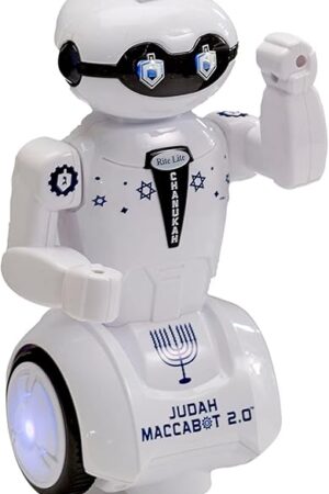 The Rite Lite Maccabot 2.0 Chanukah Robot - Great Hanukkah Gift for Kids! - Hanukkah Robot Toy Plays 3 Chanukah Songs